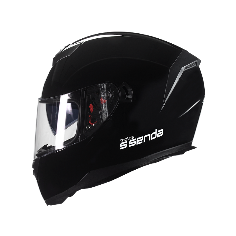 CASCO SSENDA DOT NEGRO BRILLO